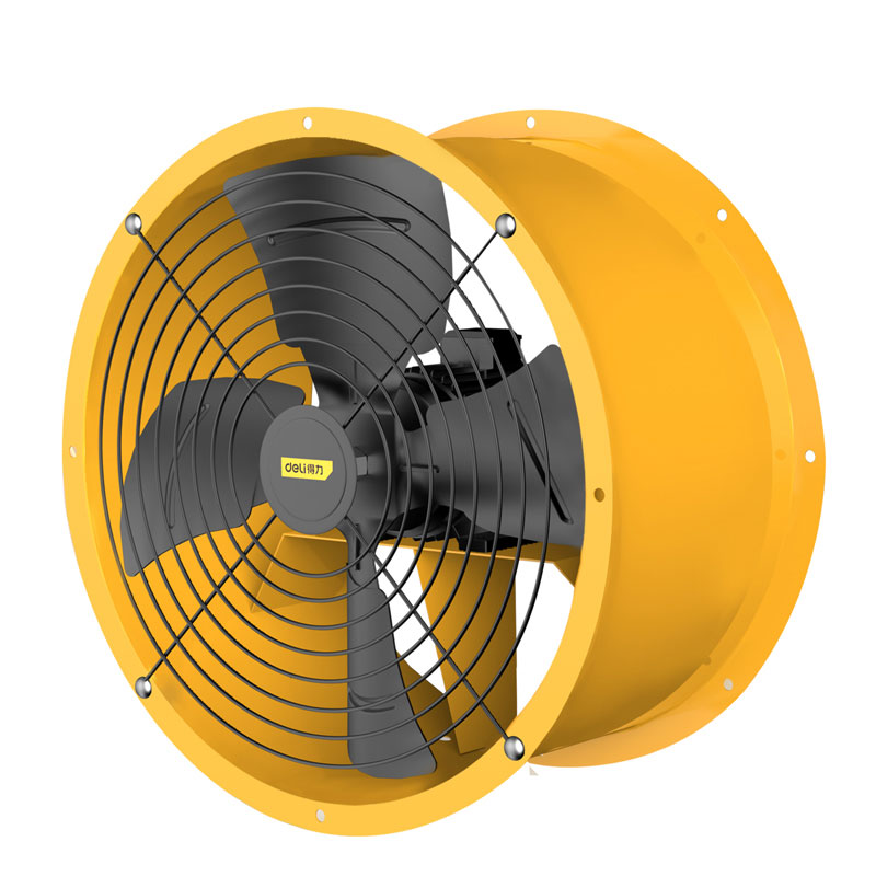 得力DL-SF4-4S-W1 低噪管道式轴流风机400mm/三相
